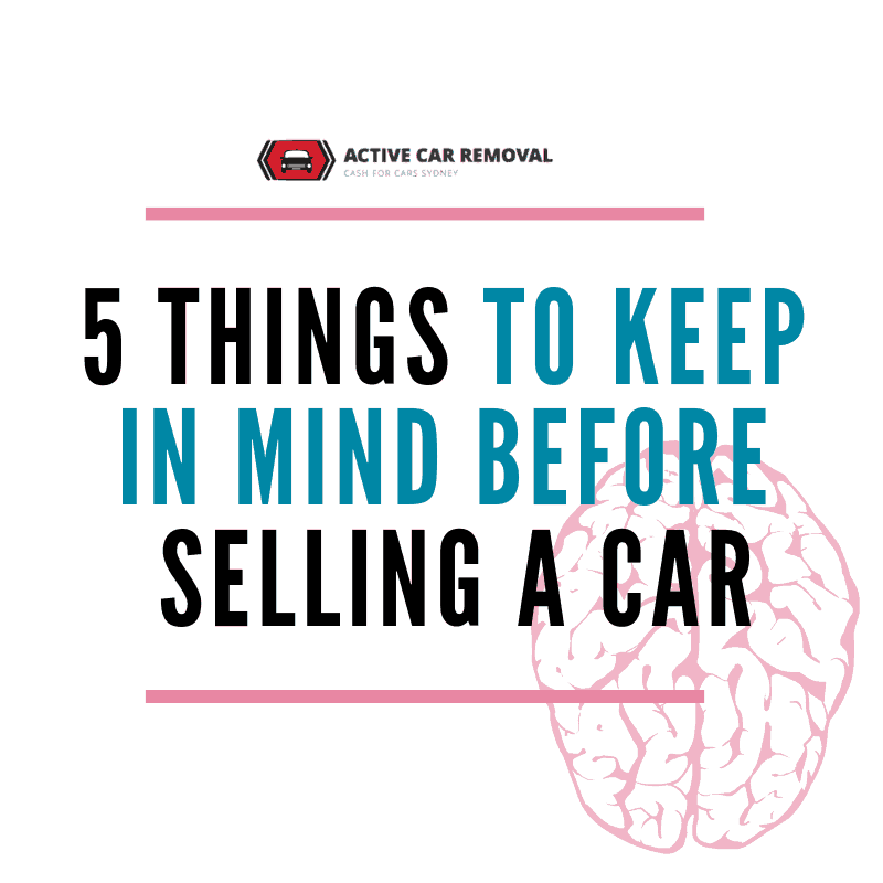 What to do before selling car